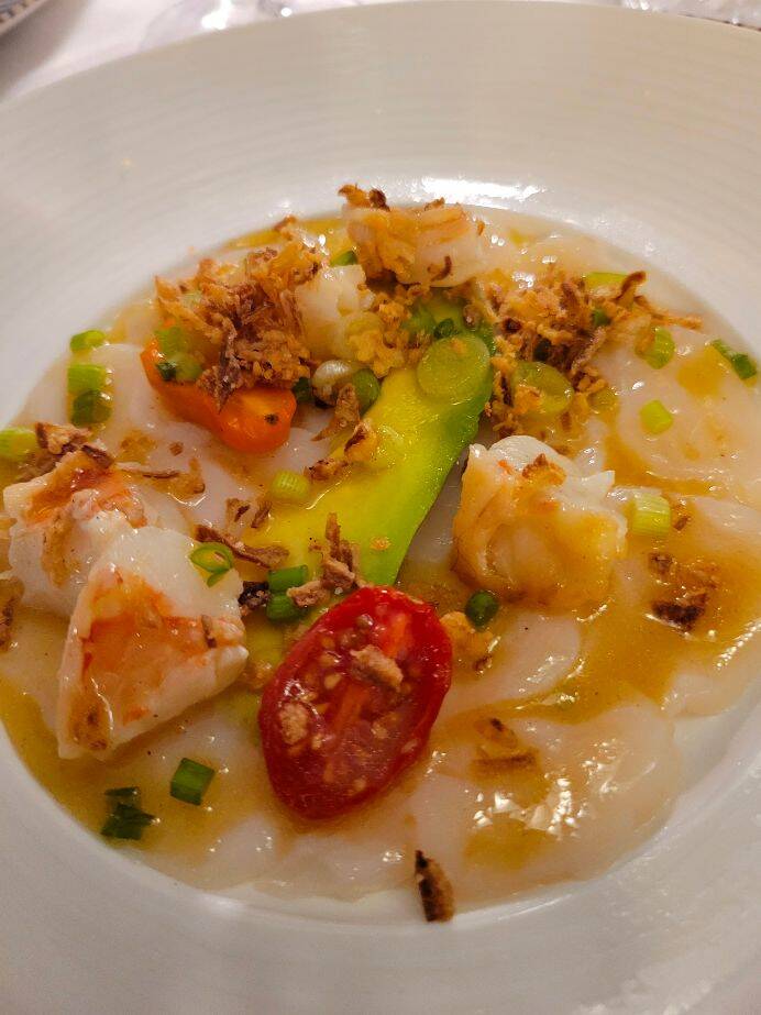 Attached picture Les Galets scallops-shrimp.jpg